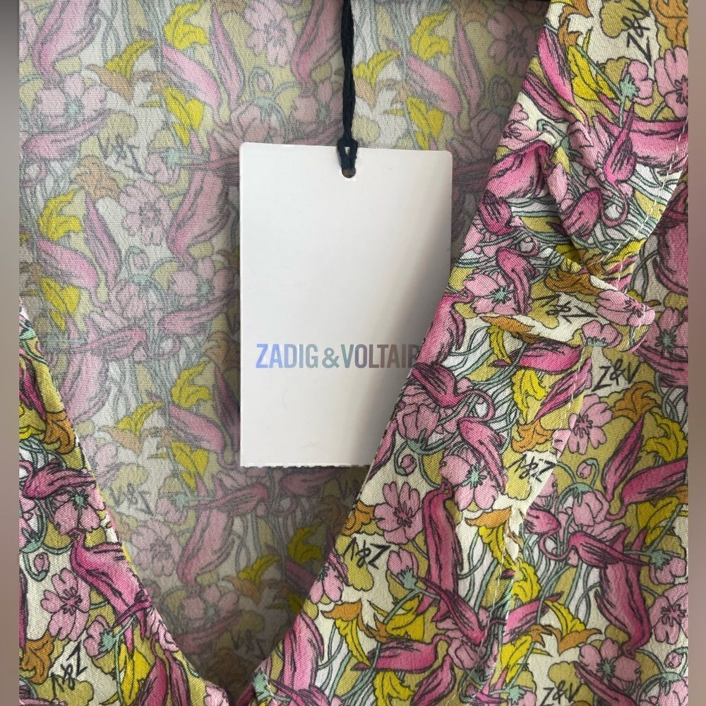 Zadig & Voltaire floral blouse. Small. NWT - Picture 4 of 8